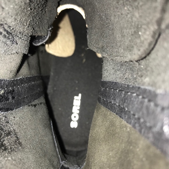 New Sorel Women's Joan of Arctic Wedge II Boot, Black Wedge Booties, Ankle Boots - Picture 9 of 14